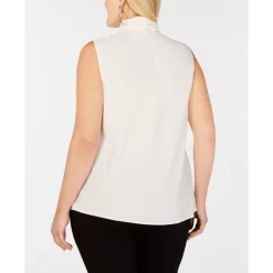 Top 10 👏 Bar III Trendy Plus Size Bow-Neck Blouse, Created For Macy's Rosebud 🛒 -Cheap Bar III Store unnamed file 480