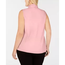 Top 10 👏 Bar III Trendy Plus Size Bow-Neck Blouse, Created For Macy's Rosebud 🛒 -Cheap Bar III Store unnamed file 481