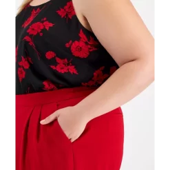 Wholesale ⌛ Bar III 👩 Women's Faux Leather Trim Pull-On Leggings, Created For Macy's Deep Black ✔️ -Cheap Bar III Store unnamed file 516