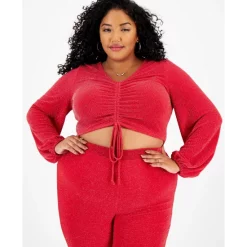 Best Pirce 🌟 Bar III 👩 Women's Tie-Neck Mesh-Sleeve Top, Created For Macy's Black ✔️ -Cheap Bar III Store unnamed file 549