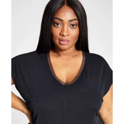 Wholesale 👏 Bar III Single-Button Blazer, Tie Neck Blouse & Tie Front Capri Pant, Created For Macy's Platinum ✔️