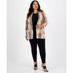 Top 10 🎁 Bar III Plus Size Python-Print Open-Front Boyfriend Blazer, Created For Macy's Snake Python ⌛ -Cheap Bar III Store unnamed file 598