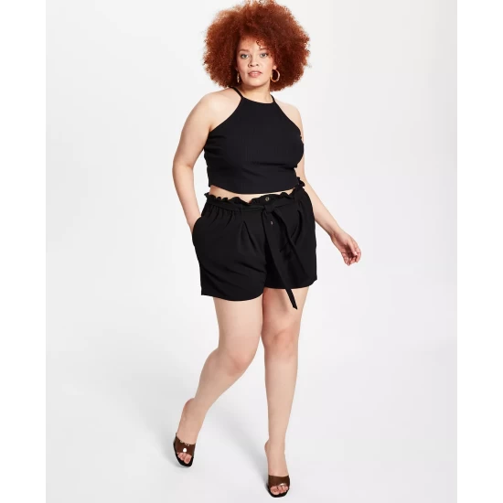 Best deal β Bar III π© Women's Faux-Leather Belted Mini π Skirt, Created For Macy's Deep Black π€© 2 Best deal β Bar III π© Women's Faux-Leather Belted Mini π Skirt, Created For Macy's Deep Black π€© - Image 2