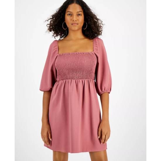 Outlet π Bar III π© Women's Smocked Off-The-Shoulder π Dress, Created For Macy's Black π₯ 8 Outlet π Bar III π© Women's Smocked Off-The-Shoulder π Dress, Created For Macy's Black π₯ - Image 8