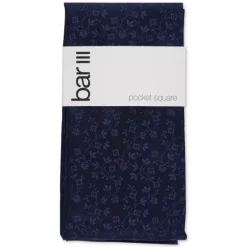 Coupon 🔔 Bar III Men's Frost Tonal Floral Pocket Square, Created For Macy's Navy 🔥 -Cheap Bar III Store unnamed file 661