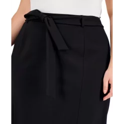 Top 10 🔥 Bar III Plus Size Tie-Waist 👗 Skirt, Created For Macy's Black 😀 -Cheap Bar III Store unnamed file 671
