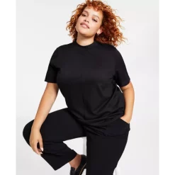 Best Pirce 🌟 Bar III 👩 Women's Long-Sleeve Cut-Out Detail Crewneck Top, Created For Macy's Bright White 😉 -Cheap Bar III Store unnamed file 695