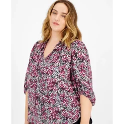Top 10 👏 Bar III 👩 Women's Floral-Print Off-The-Shoulder 👗 Dress, Created For Macy's Black Combo ❤️ -Cheap Bar III Store unnamed file 722