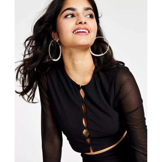 Buy 🔥 Bar III 👩 Women's Square-Neck Ruched Mesh Top, Created For Macy's Royal Amaryllis 🌟 1 Buy 🔥 Bar III 👩 Women's Square-Neck Ruched Mesh Top, Created For Macy's Royal Amaryllis 🌟