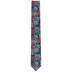 Flash Sale 😉 Bar III Men's Troude Skinny Floral Tie, Created For Macy's Teal 😉 -Cheap Bar III Store unnamed file 747
