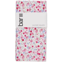Hot Sale ❤️ Bar III Men's Bourke Floral Pocket Square, Created For Macy's Pink 🛒 -Cheap Bar III Store unnamed file 773