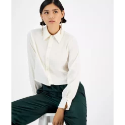 Wholesale ✨ Bar III Ruffled Eyelet 👗 Skirt, Created For Macy's Bright White ❤️