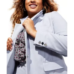 Hot Sale 😉 Bar III Plus Size Tie-Neck Mesh-Contrast Blouse, Created For Macy's Black 🎁