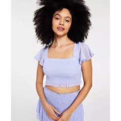 Best Pirce 🔔 Bar III Plus Size Sleeveless Crossover Crop Top & Slinky Midi 👗 Skirt, Created For Macy's Deep Black 🎉